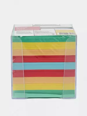 Блок для записей бумажный "СТАММ Basic" цветной, 9 x 9 x 9 см (Арт. - БЗ-999401-ПЦ41)