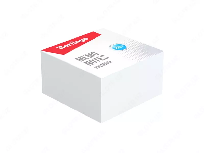 Блок для записей бумажный "Berlingo Premium" белый, 9 x 9 x 4.5 см, 500 л. (Арт. - ZP8601)