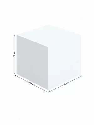 Бумажный блок для записей в пластиковом боксе "Berlingo Premium" белый, 9 x 9 x 9 см, 1000 л. (Арт. - ZP8608)