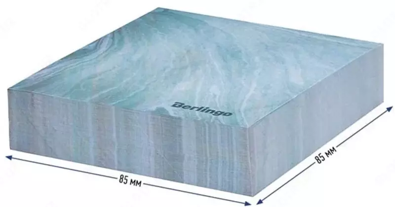 Блок для записей бумажный "Berlingo Fantasy" цветной, 8.5 x 8.5 x 2 см, 200 л. (Арт. - LNn_00053) Голубой