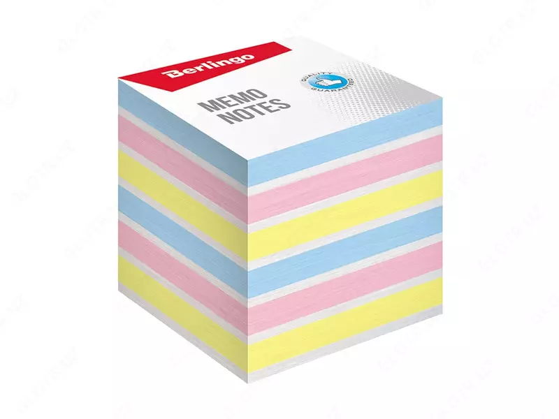 Qog'oz bloknot "Berlingo Rainbow" rangli, 8 x 8 x 8 sm, 800 l. (Art. - LNn_01309) Assortiment