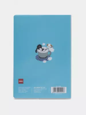 Блокнот (линия) "Deli" 203 х 140 мм, 72 л., твердая обложка (Арт. - 303-EN) Голубой