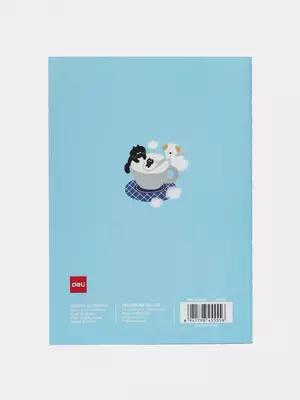 Блокнот (линия) "Deli" А5, 40 л., твердая обложка (Арт. - 540-ENA-FX-03) Голубой