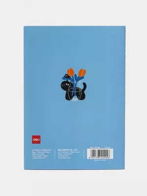 Блокнот (линия) "Deli" А5, 40 л., твердая обложка (Арт. - 540-ENA-FX-03) Светло-синий