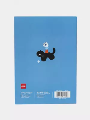 Noutbuk (qator) "Deli" A5, 40 varaq, qattiq muqova (Art. - 540-ENA-FX-03) To'q ko'k