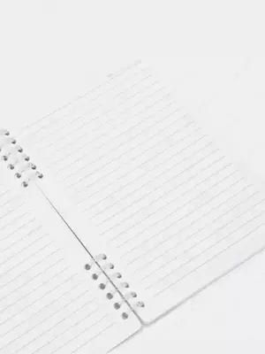 Блокнот для записей (линия) "Deli" А5, 50 л., твердая обложка, пласт. спираль (Арт. - 206-EN) Ассортимент