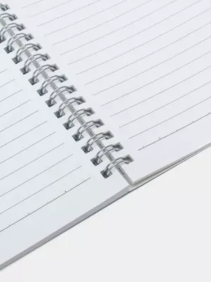 Блокнот (линия) "Deli" А5, 60 л., твердая обложка, металлич. спираль (Арт. - 560-ELA-LX-05) Синий