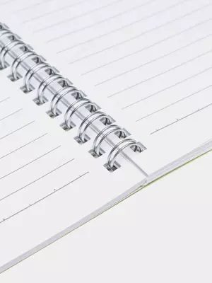 Блокнот (линия) "Deli WHAT?" А5, 60 л., твердая обложка, металлич. спираль (Арт. - 560-ELA-LX-07) Синий