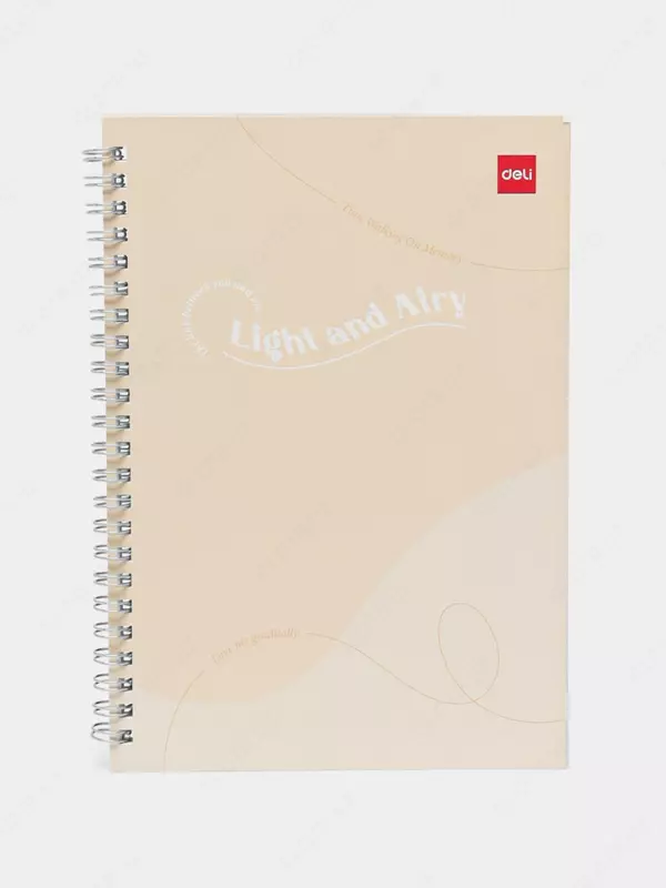 Daftar (chiziq) "Deli Light and Airy" A5, 60 varaq, qattiq qopqoq, metall. spiral (Art. - 560-ELA-LX-20) Bej