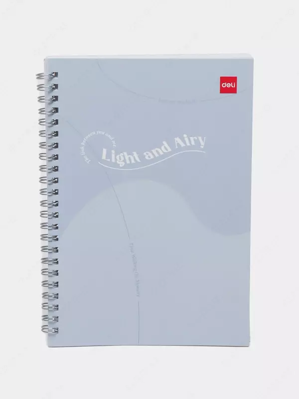 Daftar (chiziq) "Deli Light and Airy" A5, 60 varaq, qattiq qopqoq, metall. spiral (Art. - 560-ELA-LX-20) Ochiq ko'k