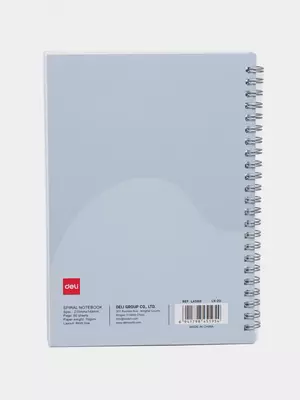Daftar (chiziq) "Deli Light and Airy" A5, 60 varaq, qattiq qopqoq, metall. spiral (Art. - 560-ELA-LX-20) Ochiq ko'k