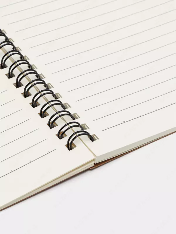 Блокнот (линия) "Deli Camping" А5, 60 л., твердая обложка, металлич. спираль (Арт. - 560-ELA-LX-22) Коричневый