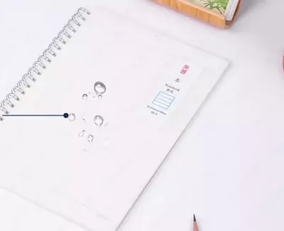 Блокнот  для записей (линия) "Deli" А5, 60 л., твердая пластиковая обложка, металлич. спираль (Арт. - 560-ELPA-LX-18) Прозрачный