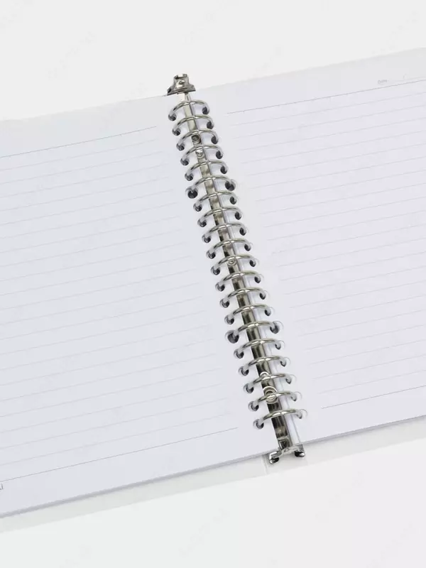 Блокнот для записей (линия) "Deli" А5, 60 л., твердая пластиковая обложка, металлич. спираль, замена внутр. блока (Арт. - 203-EN-cl) Прозрачный