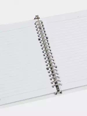 Блокнот для записей (линия) "Deli" А5, 60 л., твердая пластиковая обложка, металлич. спираль, замена внутр. блока (Арт. - 203-EN-cl) Прозрачный