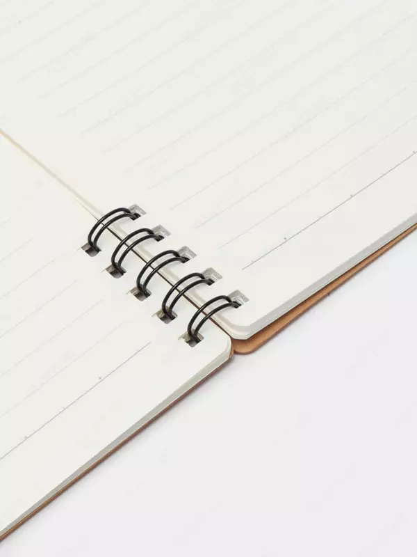 Noutbuk (chiziq) "Deli Camping" A5, 60 varaq, qattiq qopqoq, metall. spiral (Art. - 560-ELA-LX-22) Jigarrang