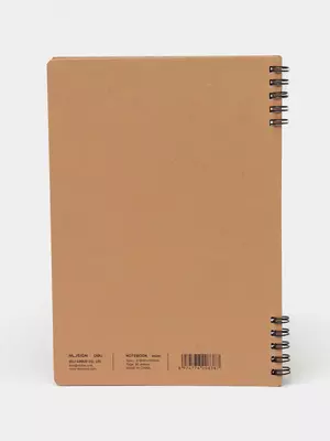 Noutbuk (chiziq) "Deli Camping" A5, 60 varaq, qattiq qopqoq, metall. spiral (Art. - 560-ELA-LX-22) Jigarrang