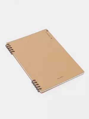 Noutbuk (chiziq) "Deli Camping" A5, 60 varaq, qattiq qopqoq, metall. spiral (Art. - 560-ELA-LX-22) Jigarrang