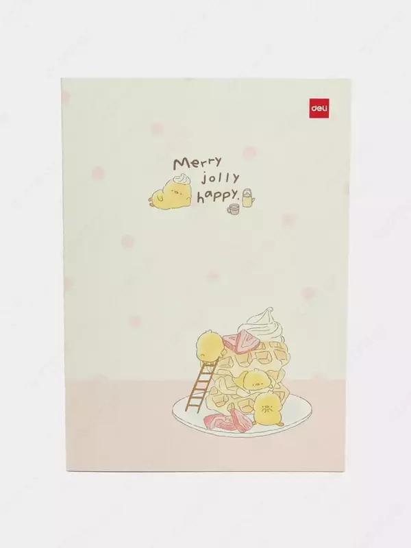 Eslatmalar uchun bloknot (satr) "Deli Merry Jolly Happy", B5, 40 l, qattiq qopqoq (Art. - 540-ENB-FX-17) Assortiment