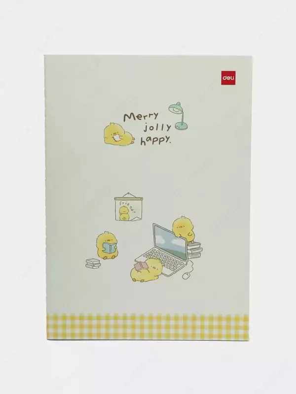 Eslatmalar uchun bloknot (satr) "Deli Merry Jolly Happy", B5, 40 l, qattiq qopqoq (Art. - 540-ENB-FX-17) Assortiment