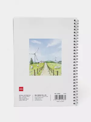 Daftar (chiziq) "Deli Slow Life" B5, 60 varaq, qattiq qopqoq, metall. spiral (modda - 560-ELB-LX-12)