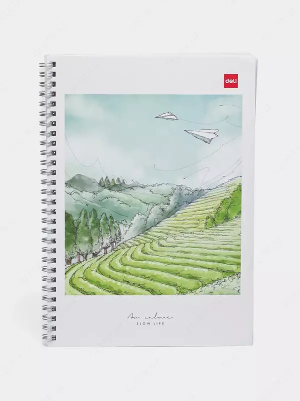 Daftar (chiziq) "Deli Slow Life" B5, 60 varaq, qattiq qopqoq, metall. spiral (modda - 560-ELB-LX-12)