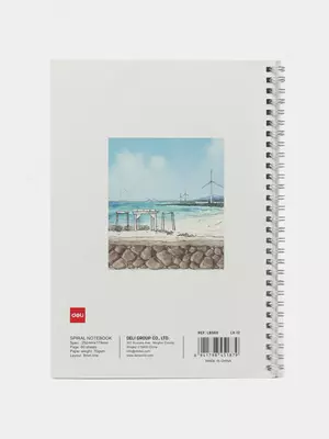 Daftar (chiziq) "Deli Slow Life" B5, 60 varaq, qattiq qopqoq, metall. spiral (modda - 560-ELB-LX-12)