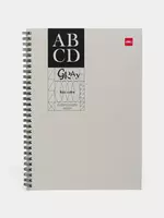 Блокнот (линия) "Deli ABCD Gray" В5