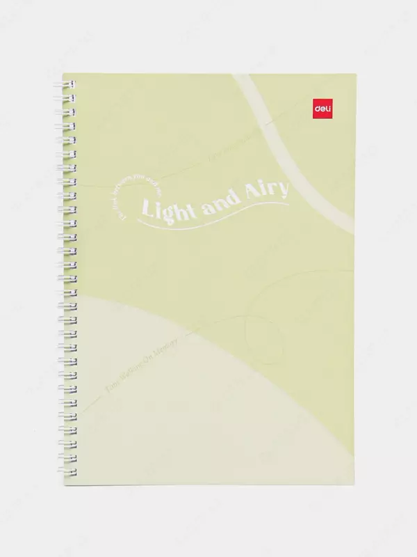 Noutbuk (chiziq) "Deli Light and Airy" B5, 60 varaq, qattiq qopqoq, plastmassa. spiral (Art. - 560-ELB-LX-21) To'q sariq