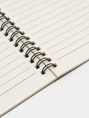 Блокнот (линия) "Deli Camping" В5, 60 л., твердая обложка, металлич. спираль (Арт. - 560-ELB-LX-23) Коричневый