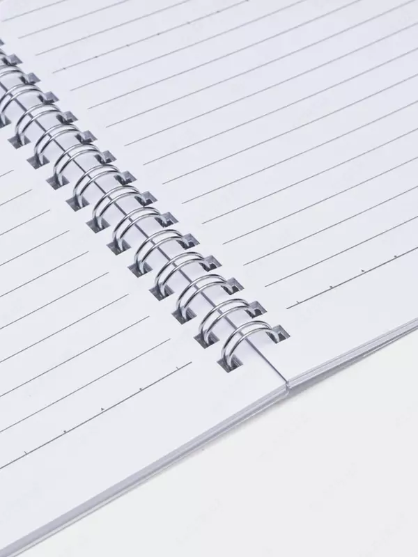 Блокнот для записей (линия) "Deli" В5, 60 л., твердая пластиковая обложка, металлич. спираль (Арт. - 560-ELPB-LX-19) Прозрачный