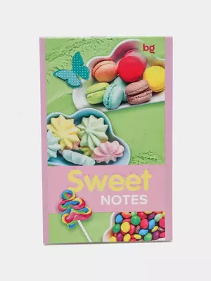 Блокнот "BG" Сладкая сказка, крепление скрепка, A6, 32 л., блестки (Арт. - Б6ск32_бл_10088)