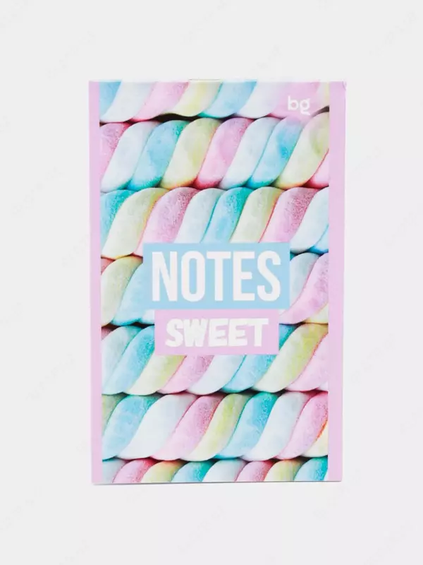 "BG" daftarchasi Shirin ertak, qisqich bilan mahkamlangan, A6, 32 varaq, yaltiroq (Art. - B6sk32_bl_10088)