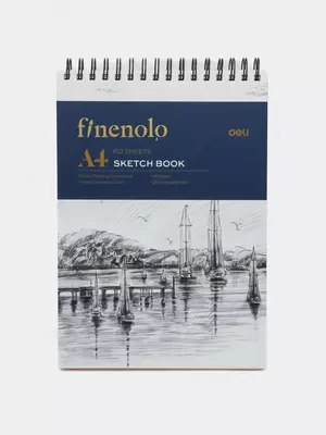 Sketchbook - "Deli" Finenolo chizma qog'ozi, evrospiral, A4, 60 l, 160 g/m2 (Art. - 276-C)