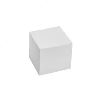 Eslatmalar uchun qog'oz bloki (yopishtirilmagan) "OfficeMax" 9 x 9 x 5 sm (Art. - bumzam200g) Oq
