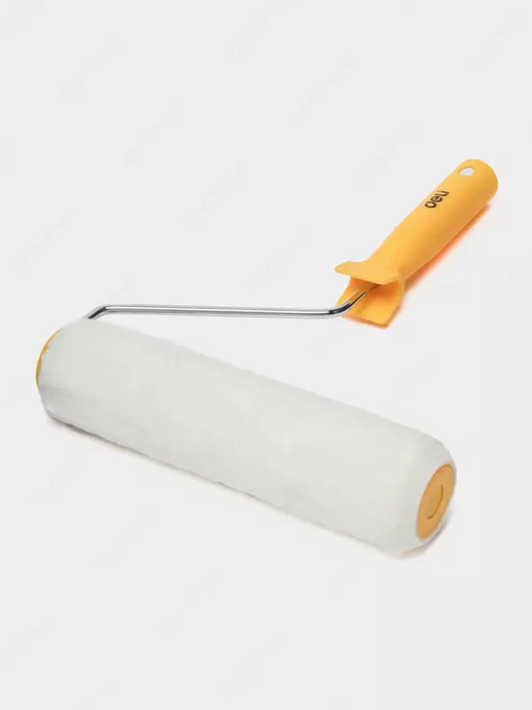 Малярный ручной валик для внутренних работ (акриловая щетина) "Deli Tools" ворс 7 мм, пласт. ручка (Арт.- EDL509609)