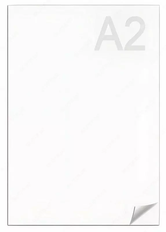 "LenGoznak" A2 chizish uchun whatman qog'ozi, 200 g/m2 (Art. - BC-0606) Oq