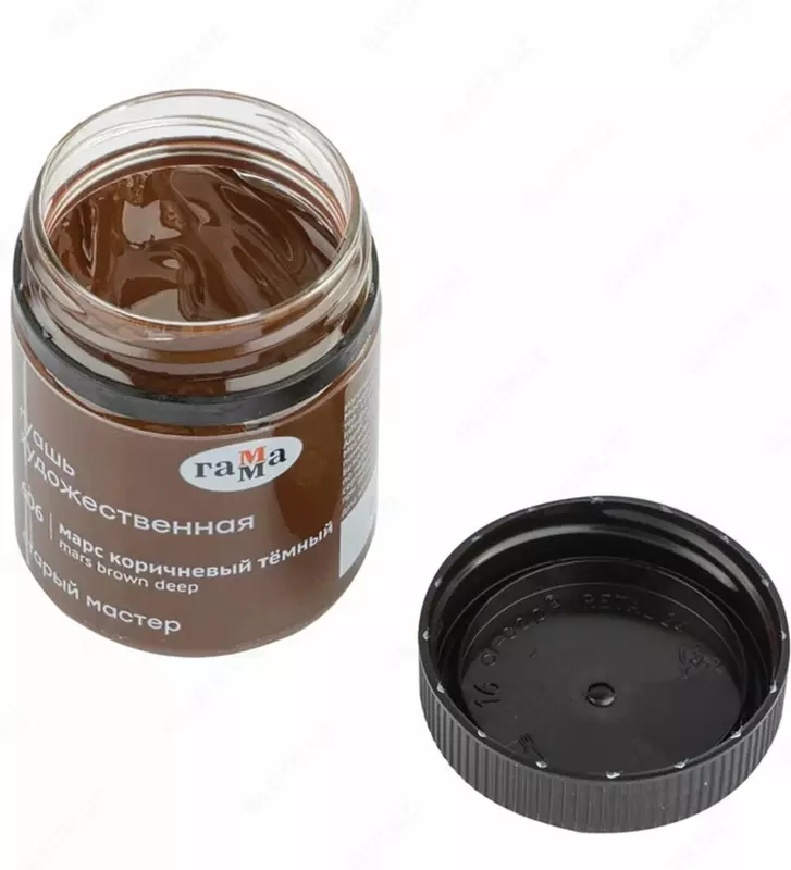 Guash bo'yog'i № 606 "Gamma" Old Master, 40 ml banka (Art. - 12112040606) Mars to'q jigarrang