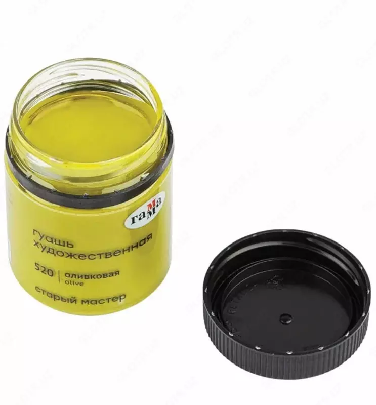 Гуашевая краска № 520 "Гамма" Старый Мастер, баночка 40 мл (Арт. - 12112040520) Оливковая