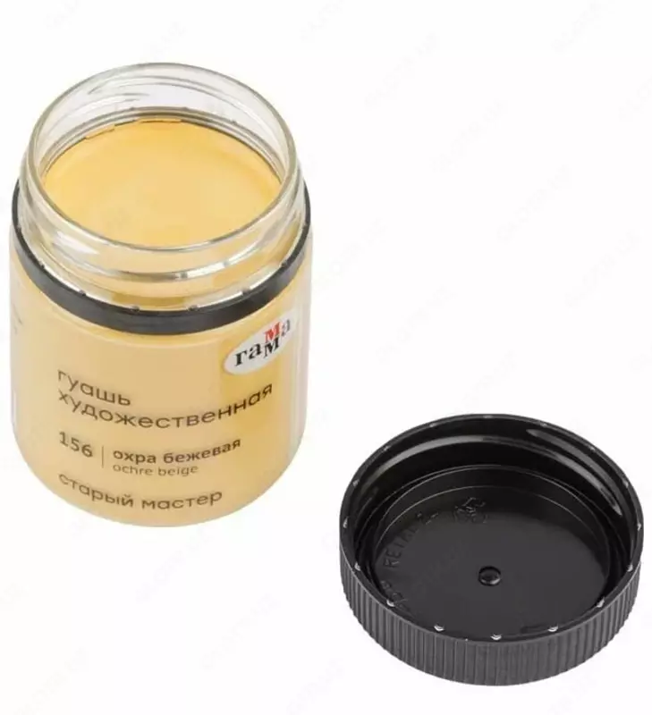 Гуашевая краска № 156 "Гамма" Старый Мастер, баночка 40 мл (Арт. - 12112040156) Охра бежевая