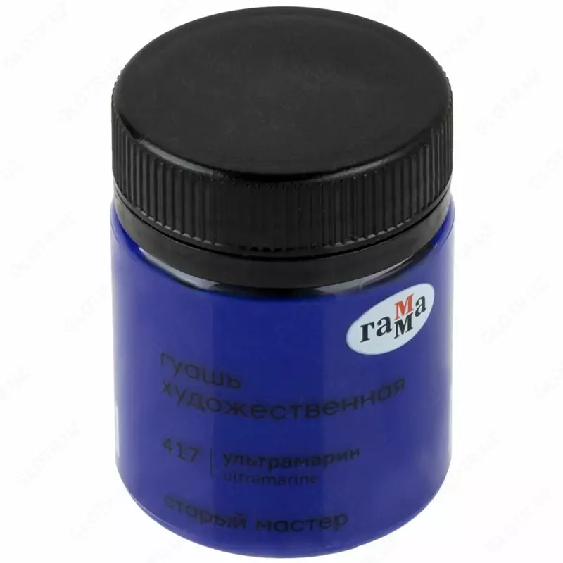 Гуашевая краска № 417 "Гамма" Старый Мастер, баночка 40 мл (Арт. - 12112040417) Ультрамарин