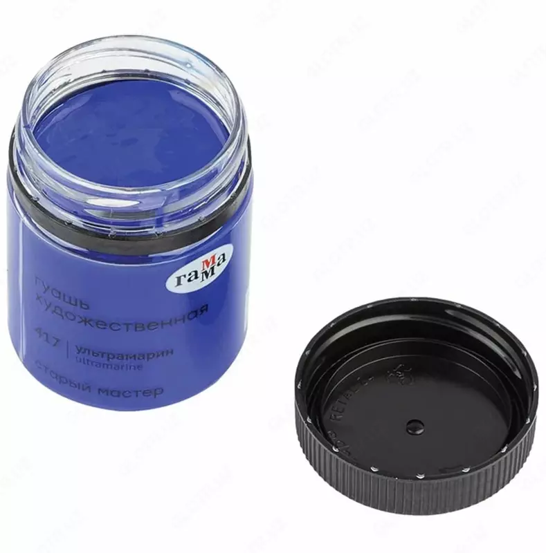 Гуашевая краска № 417 "Гамма" Старый Мастер, баночка 40 мл (Арт. - 12112040417) Ультрамарин