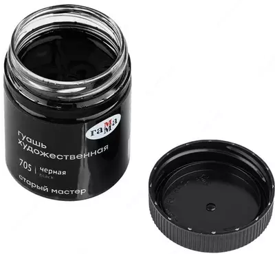 Guash bo'yog'i № 705 "Gamma" Old Master, banka 40 ml (Art. - 12112040705) Qora