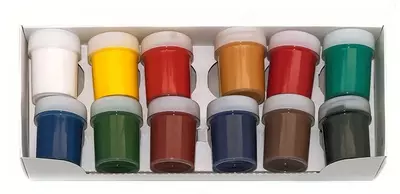 Художественная гуашь "Гамма" Студия, 12 цв, баночка 40 мл, картонная упаковка (Арт. - 221029)