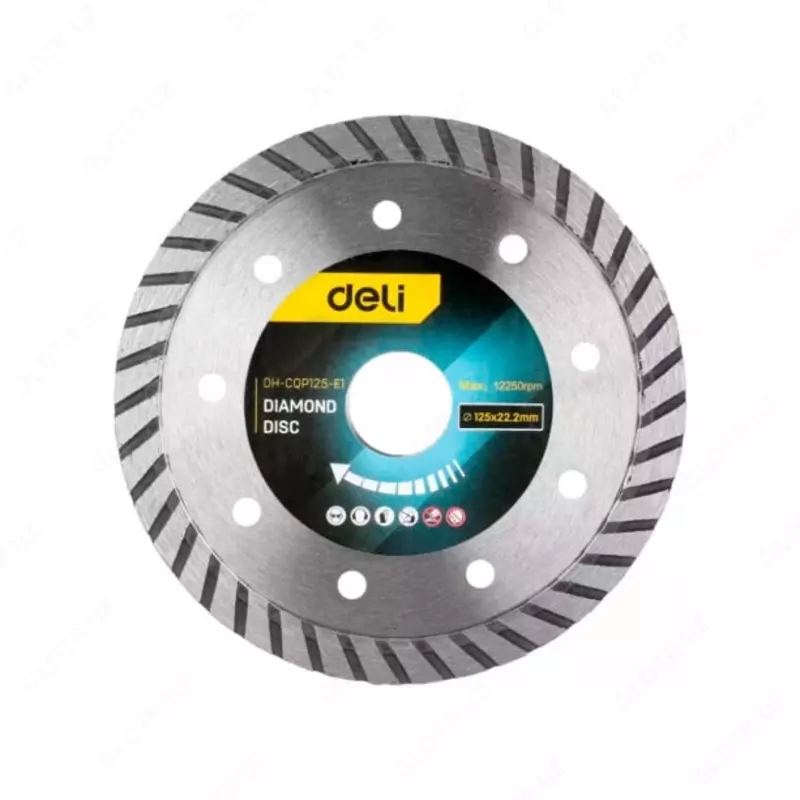 Алмазный пильный диск "Deli Tools" 125 х 22,2 мм (Арт. - EDH-CQP125-E1)