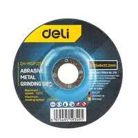 Metall uchun silliqlash abraziv disk "Deli Tools" 125 x 6 x 22