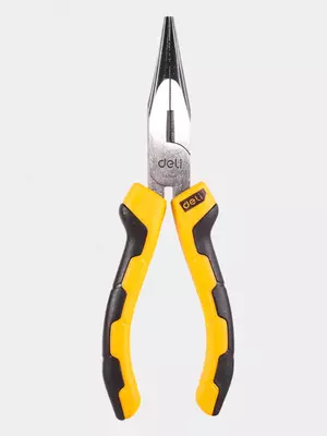 Deli Tools uzun burun pensesi, 6", 160 mm, karbonli po