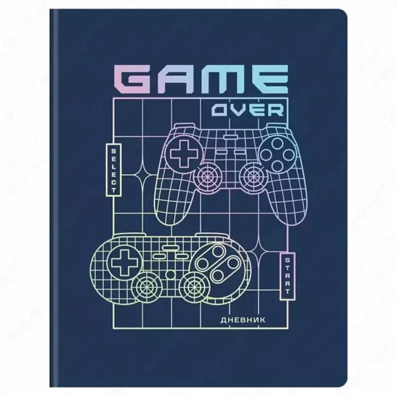 Школьный дневник BG Лайт "Game over" 1-11 кл, А5, иск. кожа, твердая обложка, 48 л. (Арт. - Дик5т48_11582)