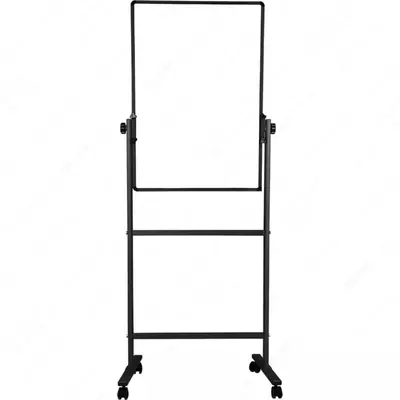 Oq magnitli marker taxtasi (bir tomonlama) "Deli" rolikli tayanchda, 90 x 60 sm (Art. - 7881)