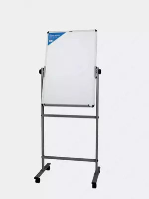 Oq magnitli marker taxtasi (bir tomonlama) "Deli" rolikli tayanchda, 90 x 60 sm (Art. - 7881)